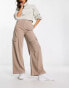 Фото #1 товара ASOS DESIGN cargo trouser with linen in taupe