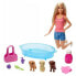 Фото #2 товара BARBIE Blonde And Set 3 Puppies. Bathtub And Accessories