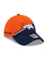 ფოტო #1 პროდუქტის Men's Orange, Navy Denver Broncos 2023 Sideline 39THIRTY Flex Hat