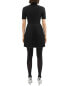 Фото #2 товара Theory Zip-Up Combo Wool-Blend Sweaterdress Women's Black L