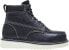 Фото #2 товара Wolverine Wedge Steel Toe 6" W08152 Mens Black Leather Lace Up Work Boots