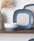 Colorscapes Layers 12 Piece Square Dinnerware Set