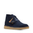 Фото #4 товара Clarks Desert Coal 26169997 Mens Blue Suede Lace Up Chukkas Boots