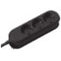 Bachmann SMARTLINE - 3 m - Indoor - Black - 3 AC outlet(s) - 3680 W - 16 A