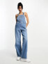 Фото #7 товара ASOS DESIGN denim dungaree in mid blue