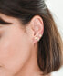 ფოტო #2 პროდუქტის Ruchi Crescent Moon Tiny Dot Gold Stud Earrings Set of 2