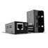 Lindy USB 2.0 Cat.5 Extender 50m - Power over RJ45 - Network transmitter & receiver - 50 m - 480 Mbit/s - Cat5 - Cat5e - Cat6 - NS1021 - Black