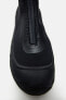 Technical fabric zipped ankle boots