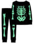 Toddler 2-Piece Glow Skeleton 100% Snug Fit Cotton Pajamas 3T