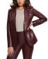 ფოტო #1 პროდუქტის Women's Emelie Faux-Leather Blazer