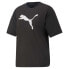 Фото #1 товара Puma Her Logo Crew Neck Short Sleeve T-Shirt Womens Black Casual Tops 67310701