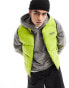 Barbour International Cargen padded gilet in lime green