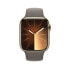 Apple Watch Series 9 Edelstahl Gold"Gold 45 mm S/M (140-190 mm Umfang) Tonbraun GPS + Cellular