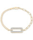 Фото #1 товара Diamond Link Two-Chain Bracelet (3/4 ct. t.w.) in Gold Vermeil, Created for Macy's