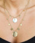 Фото #3 товара ETTIKA pacific Princess Layered Shell Disc Necklace Set
