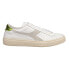 Diadora Montecarlo H Pieno Fiore Wax Lace Up Womens White Sneakers Casual Shoes