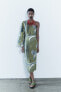 Фото #2 товара Платье асимметричного кроя с принтом — zw collection ZARA