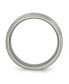 ფოტო #2 პროდუქტის Titanium Brushed Center Double Step Ridged Edge Band Ring