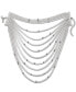 ფოტო #1 პროდუქტის Crystal & Omega Chain Layered Necklace, 9-3/4 + 3" extender, Created for Macy's