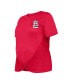 Фото #3 товара Women's Red St. Louis Cardinals Plus Size Two-Hit Front Knot T-shirt