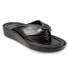 Фото #2 товара Softwalk Eliza S2220-001 Womens Black Leather Flip-Flops Sandals Shoes 7.5