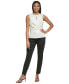 Фото #5 товара Women's Jewel-Neck Cross-Wrap Sleeveless Top