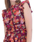 ფოტო #3 პროდუქტის Women's Ruffled Floral Chiffon Maxi Dress