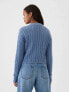 Фото #2 товара Cable-Knit Cropped Sweater