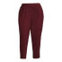 Just My Size Corduroy Pants Women's 3X (22W-24W) Wine High Rise Pull-On Straight