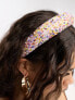 My Accessories London beaded headband in brights