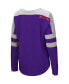 Фото #4 товара Women's Purple Clemson Tigers Trey Dolman Long Sleeve T-shirt