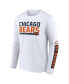 Фото #4 товара Men's Navy, White Chicago Bears Two-Pack 2023 Schedule T-shirt Combo Set