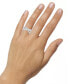 ფოტო #2 პროდუქტის Diamond Round & Baguette Crossover Statement Ring (1/2 ct. t.w.) in 10k White Gold