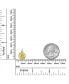 ფოტო #3 პროდუქტის 14K Yellow Real Gold Religious Round Disc Medal Guardian Angel Cherub Pendant For Women NO Chain