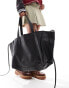 Фото #3 товара Weekday Great super oversized tote bag in black