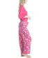 ფოტო #10 პროდუქტის Women's 3/4 Sleeve Top & Boot-Cut Pajama Pants Set