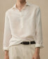 ფოტო #3 პროდუქტის Men's Relaxed Fit Linen Shirt