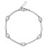 Fancy Infinite White cubic zirconia silver bracelet FIW05