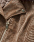 Фото #4 товара Plus Size Natalia Faux Fur Collared Jacket