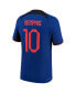 Фото #2 товара Men's Memphis Depay Blue Netherlands National Team 2022/23 Away Vapor Match Authentic Player Jersey