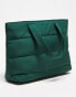 Public Desire Ushio quilted tote bag in green