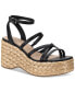 Фото #1 товара Women's Finnickk Strappy Espadrille Wedge Sandals, Created for Macy's