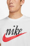 Фото #3 товара Sportswear Futura Swoosh Logo T Shirt Unisex Baskılı Tişört Beyaz