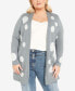 ფოტო #1 პროდუქტის Plus Size Spot It Longline Cardigan Sweater