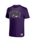 Фото #3 товара Men's NFL X Staple Purple Baltimore Ravens Lockup Logo Short Sleeve T-shirt