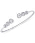 ფოტო #1 პროდუქტის Diamond Multi-Halo Cuff Bangle Bracelet (1/4 ct. t.w.) in Sterling Silver, Created for Macy's