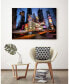 20" x 16" Times Square Rays of Light I Museum Mounted Canvas Print