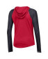 ფოტო #2 პროდუქტის Women's Red Texas Tech Red Raiders Gameday Mesh Performance Raglan Hooded Long Sleeve T-shirt