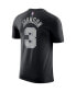 Фото #2 товара Men's Keldon Johnson Black San Antonio Spurs 2022/23 Statement Edition Name and Number T-shirt