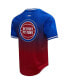 Men's Cade Cunningham Royal, Red Detroit Pistons Ombre Name and Number T-shirt Красно-синий, 2XL - фото #2